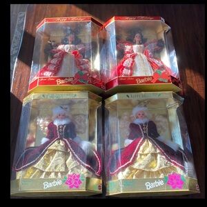Barbie • Bundle • Holiday Edition • 1996 • 1997 • Bundle of Four • NWT